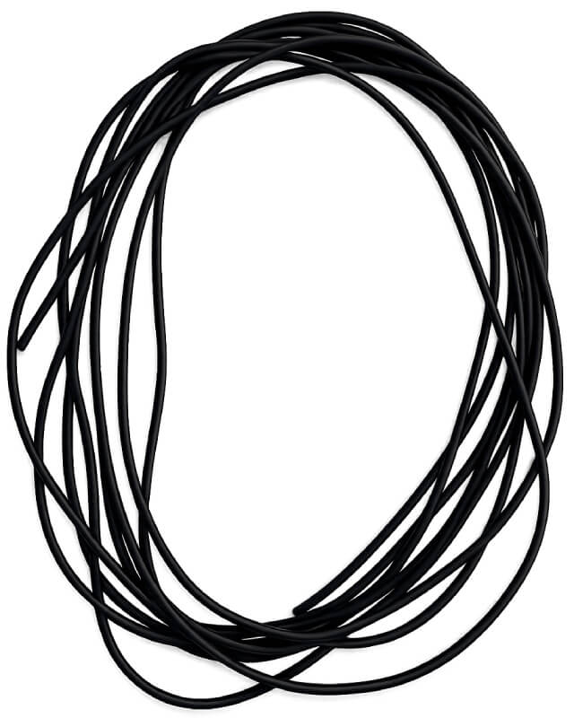 Elastika za bojo Barila Black 3mm (na meter) - slika 2