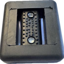 Gumirana utež-anatomska 1kg črna